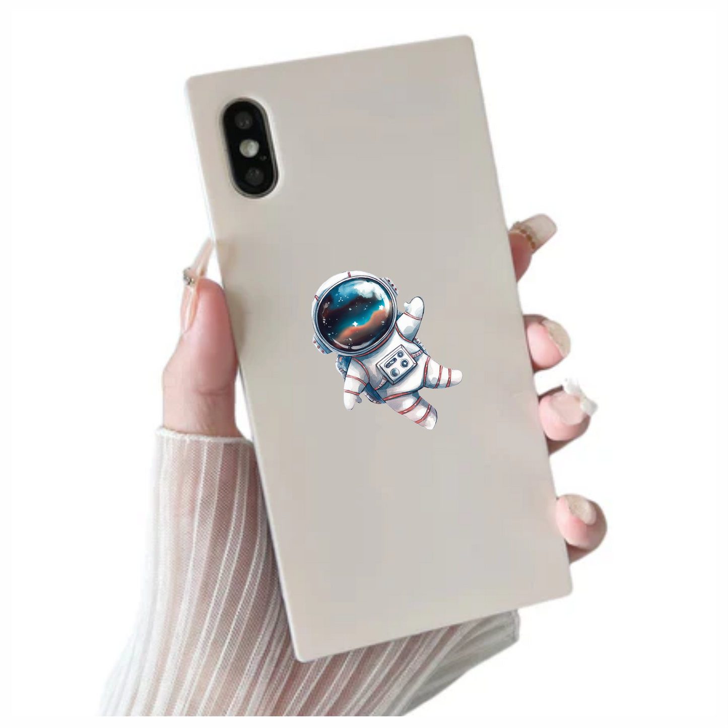 Astronaut Cartoon Space Blue Suit Vinyl Decal Sticker
