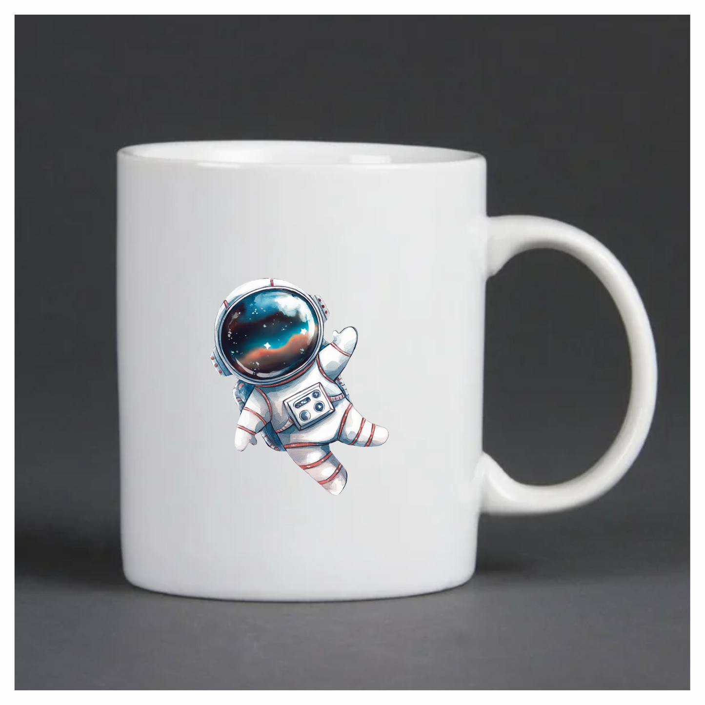 Astronaut Cartoon Space Blue Suit Vinyl Decal Sticker