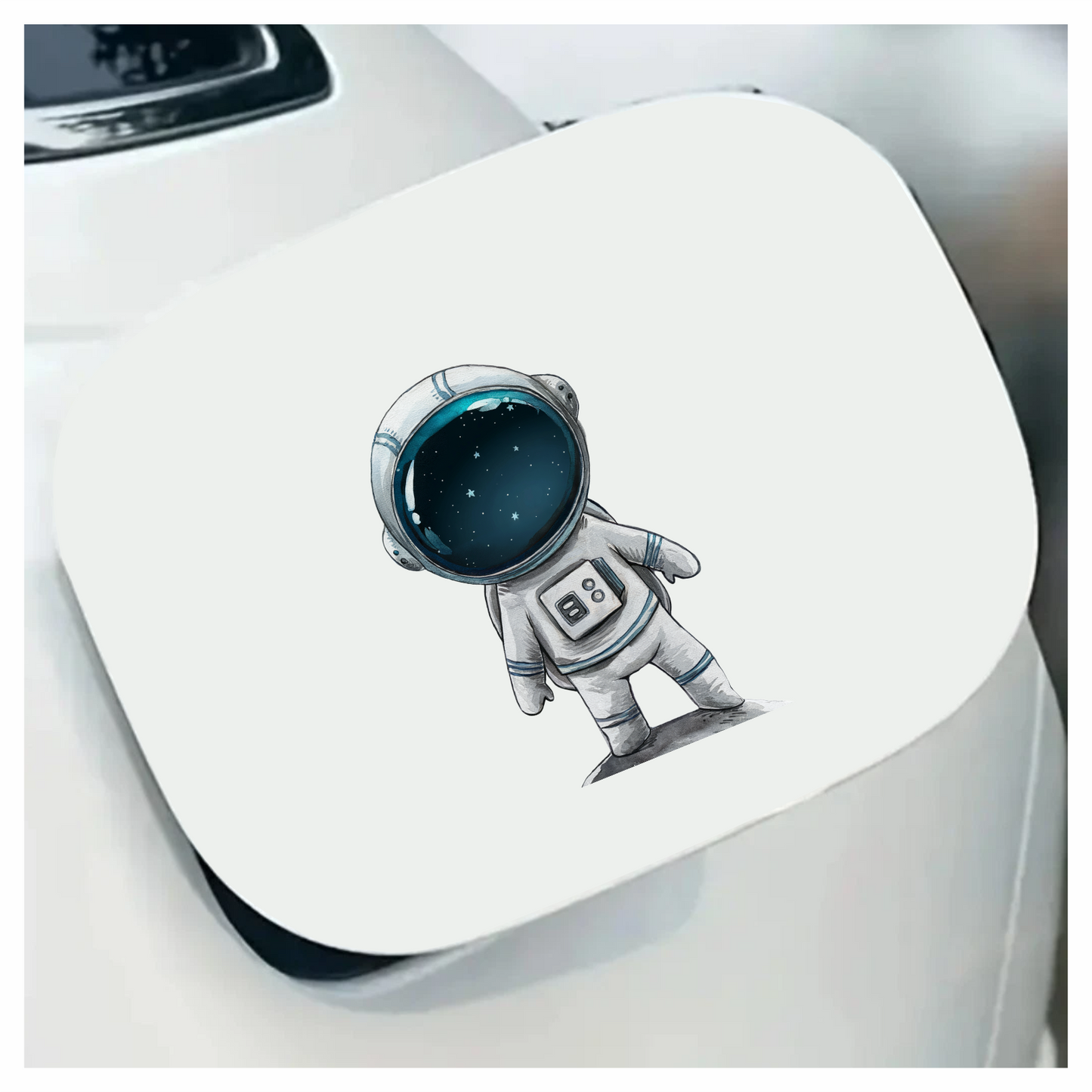 Astronaut Character With Blue Helmet Vinyl Decal Sticker