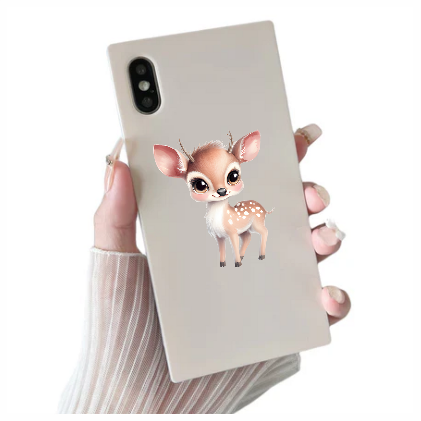 Cute Baby Deer With Brown Fur Vinyl Decal Sticker