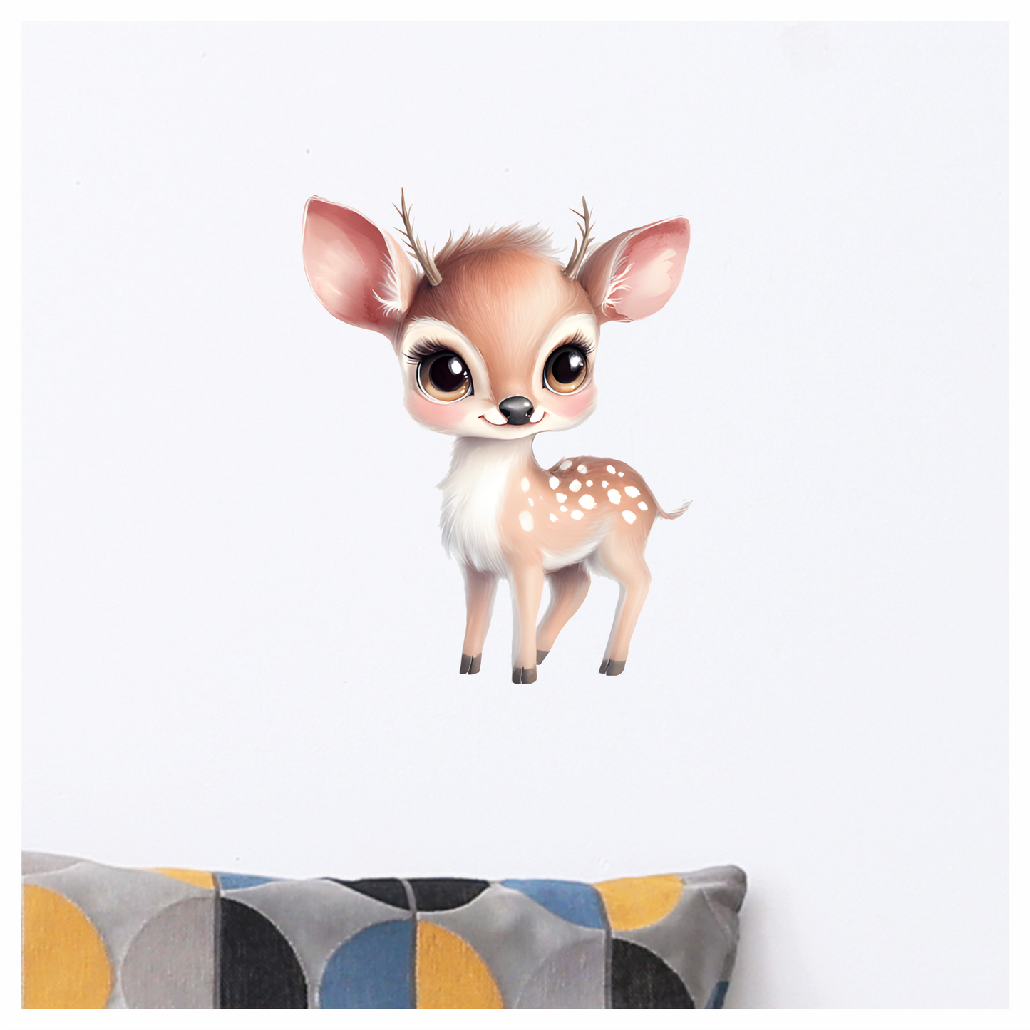 Cute Baby Deer With Brown Fur Vinyl Decal Sticker