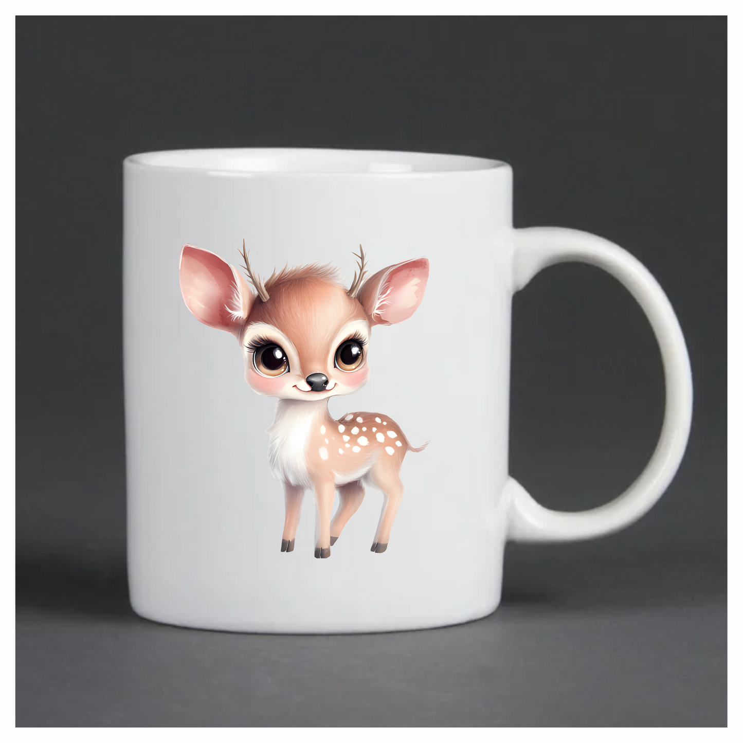 Cute Baby Deer With Brown Fur Vinyl Decal Sticker