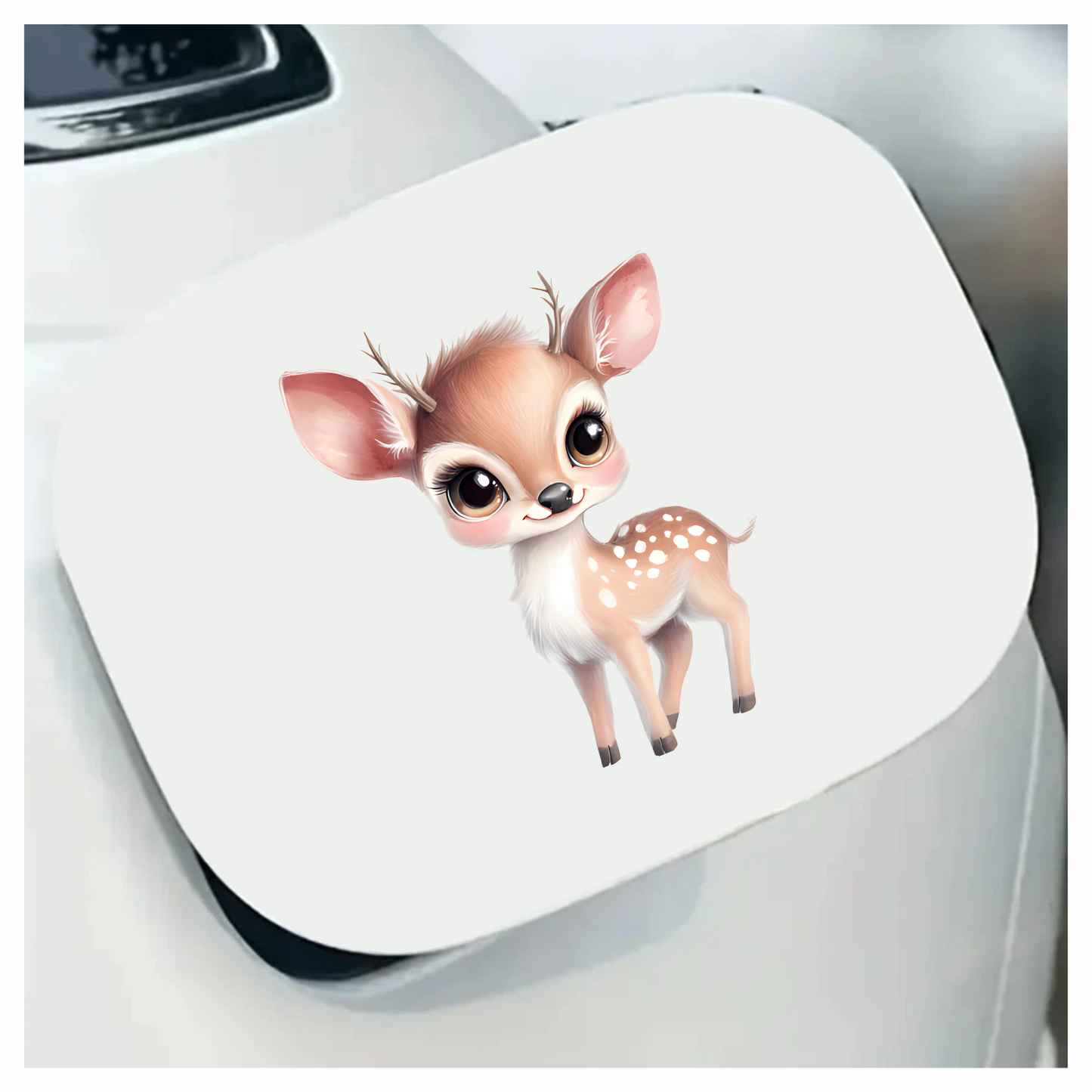 Cute Baby Deer With Brown Fur Vinyl Decal Sticker
