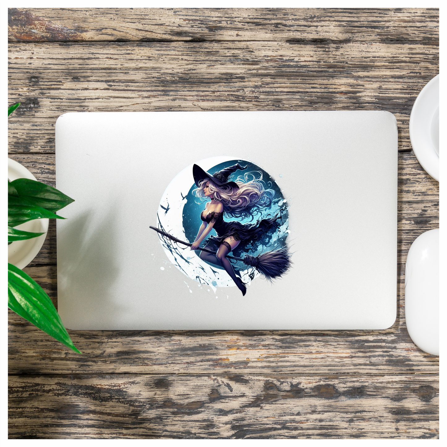 Alluring Ashen Angelic Arcane Attractive All-Black Aerial Alluring Vinyl Decal Sticker
