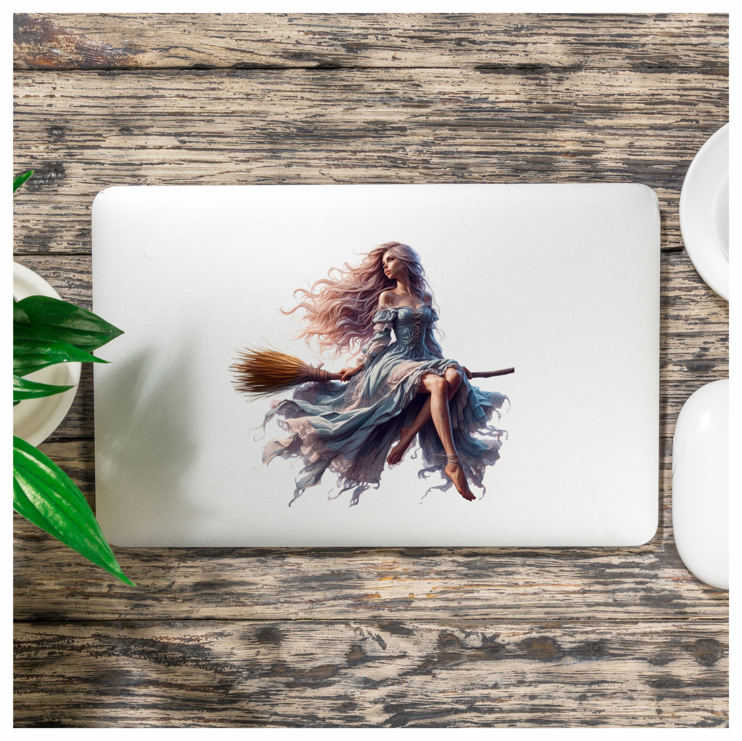 Angelic Ash-Blonde Azure Attired Aetherial Alluring Arcane Aerial Vinyl Decal Sticker
