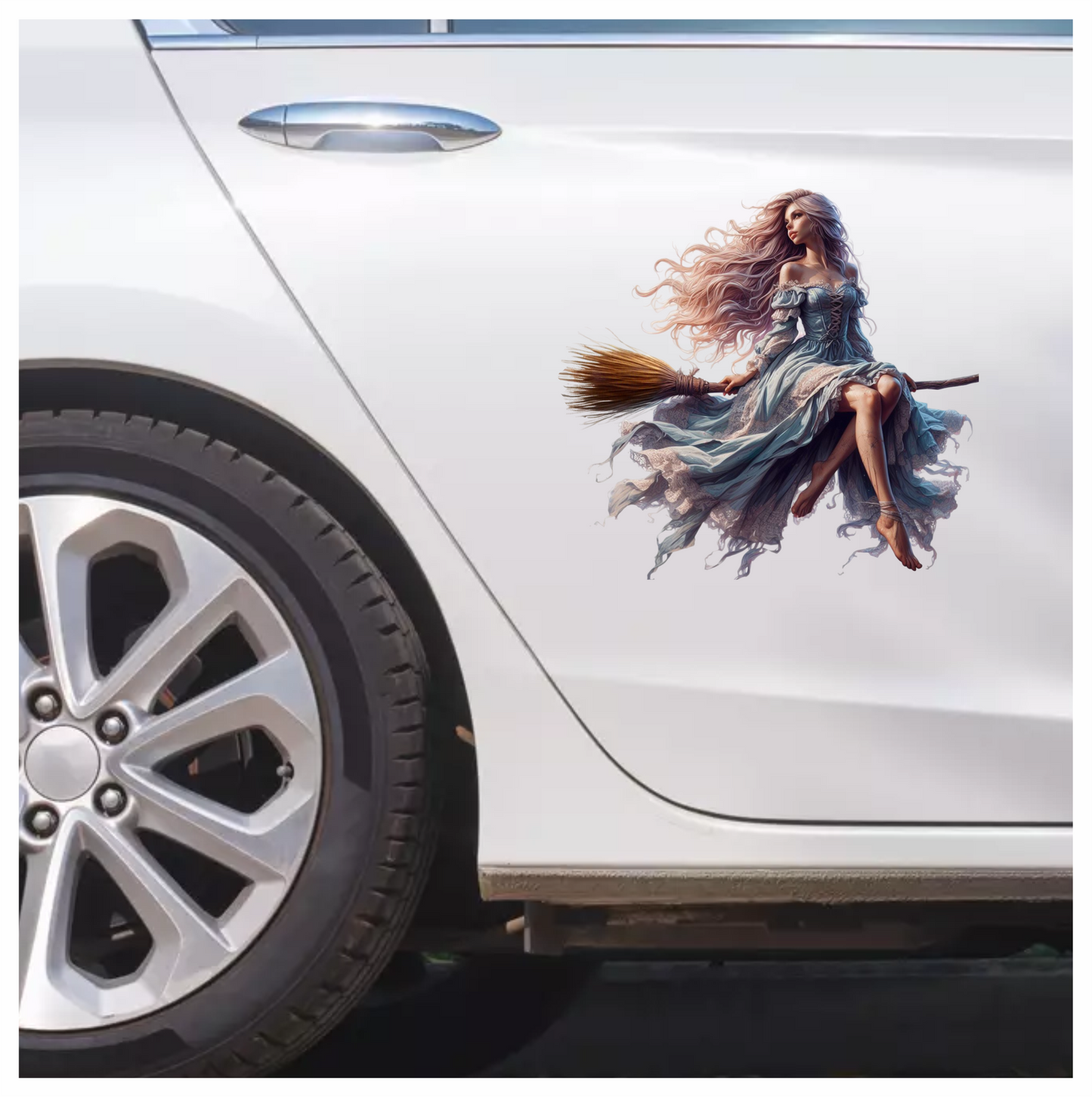 Angelic Ash-Blonde Azure Attired Aetherial Alluring Arcane Aerial Vinyl Decal Sticker