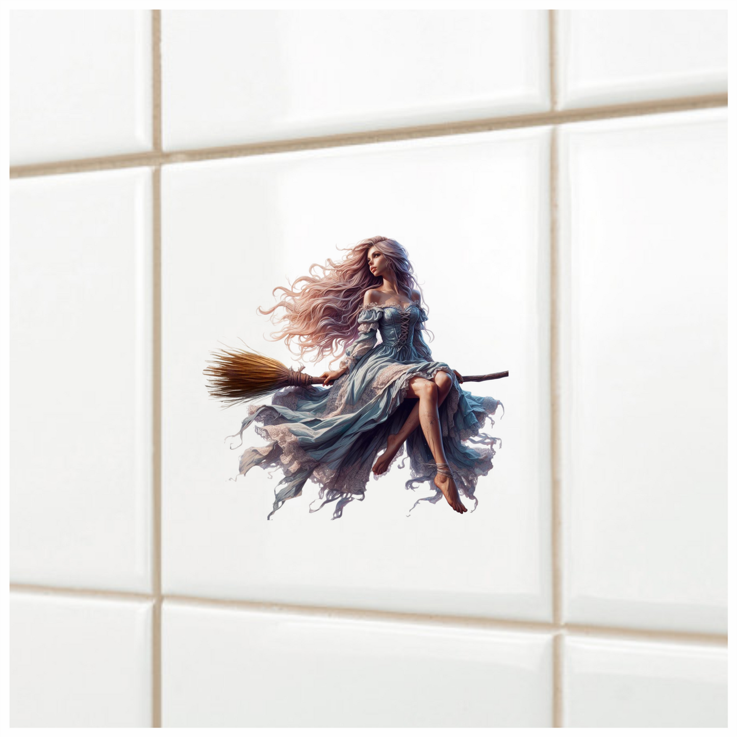 Angelic Ash-Blonde Azure Attired Aetherial Alluring Arcane Aerial Vinyl Decal Sticker