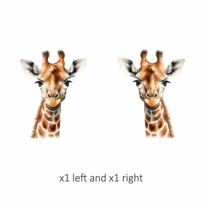 Giraffe Breed With Brown Pattern Vinyl Decal Sticker