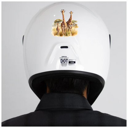 Giraffe Family Safari Brown Vinyl Decal Sticker