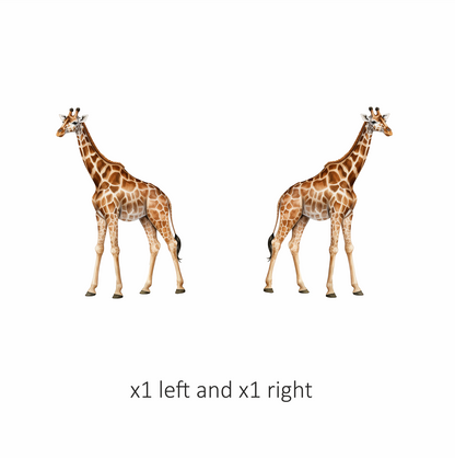 Reticulated Giraffe Tall Brown Animal Vinyl Decal Sticker
