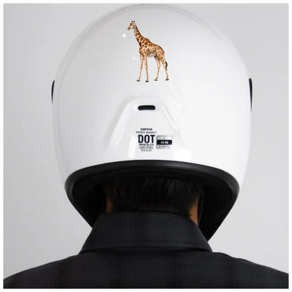 Reticulated Giraffe Tall Brown Animal Vinyl Decal Sticker
