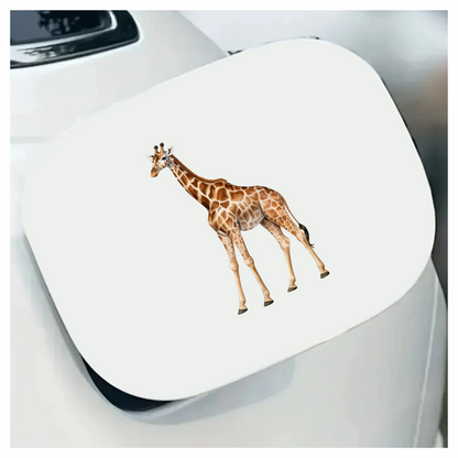 Reticulated Giraffe Tall Brown Animal Vinyl Decal Sticker