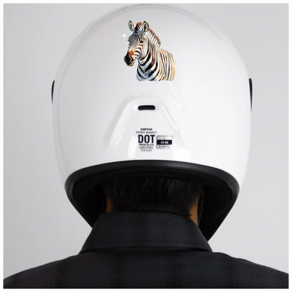 Zebra Breed Animal With Black Stripes Vinyl Decal Sticker