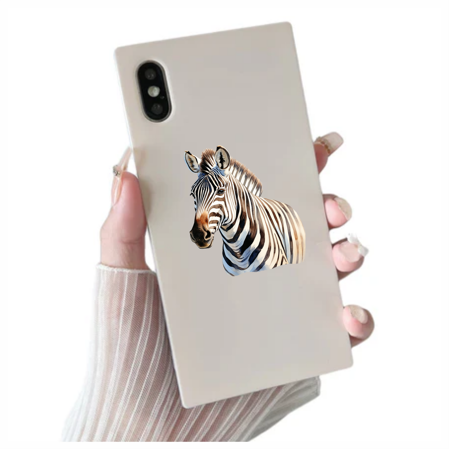 Zebra Breed Animal With Black Stripes Vinyl Decal Sticker