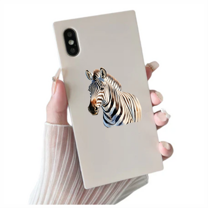 Zebra Breed Animal With Black Stripes Vinyl Decal Sticker