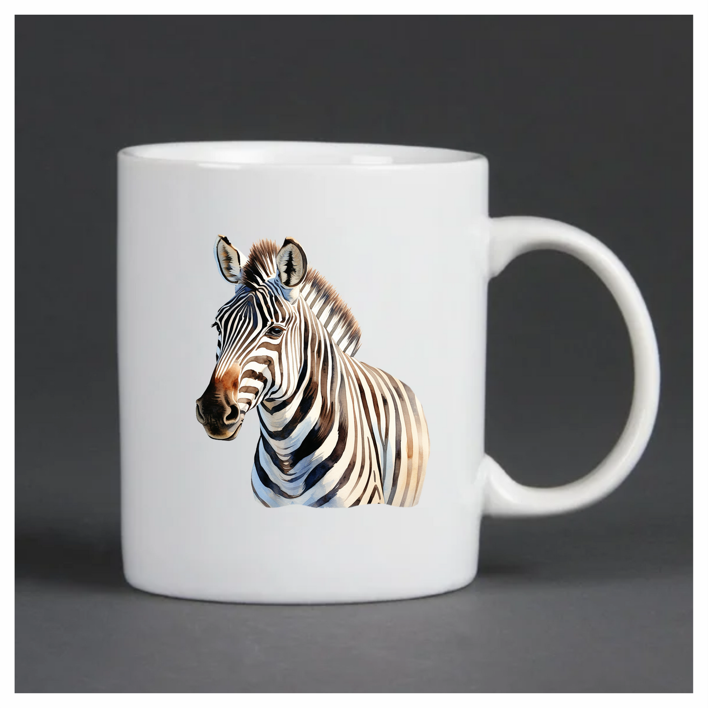 Zebra Breed Animal With Black Stripes Vinyl Decal Sticker