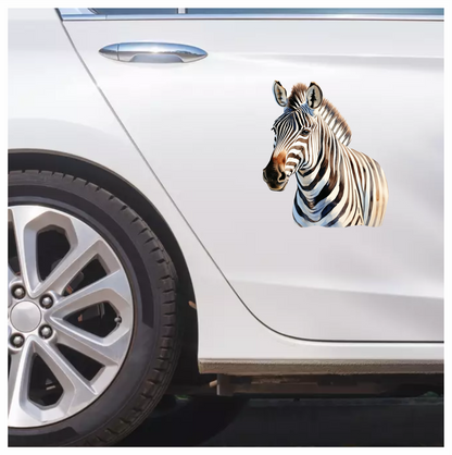 Zebra Breed Animal With Black Stripes Vinyl Decal Sticker