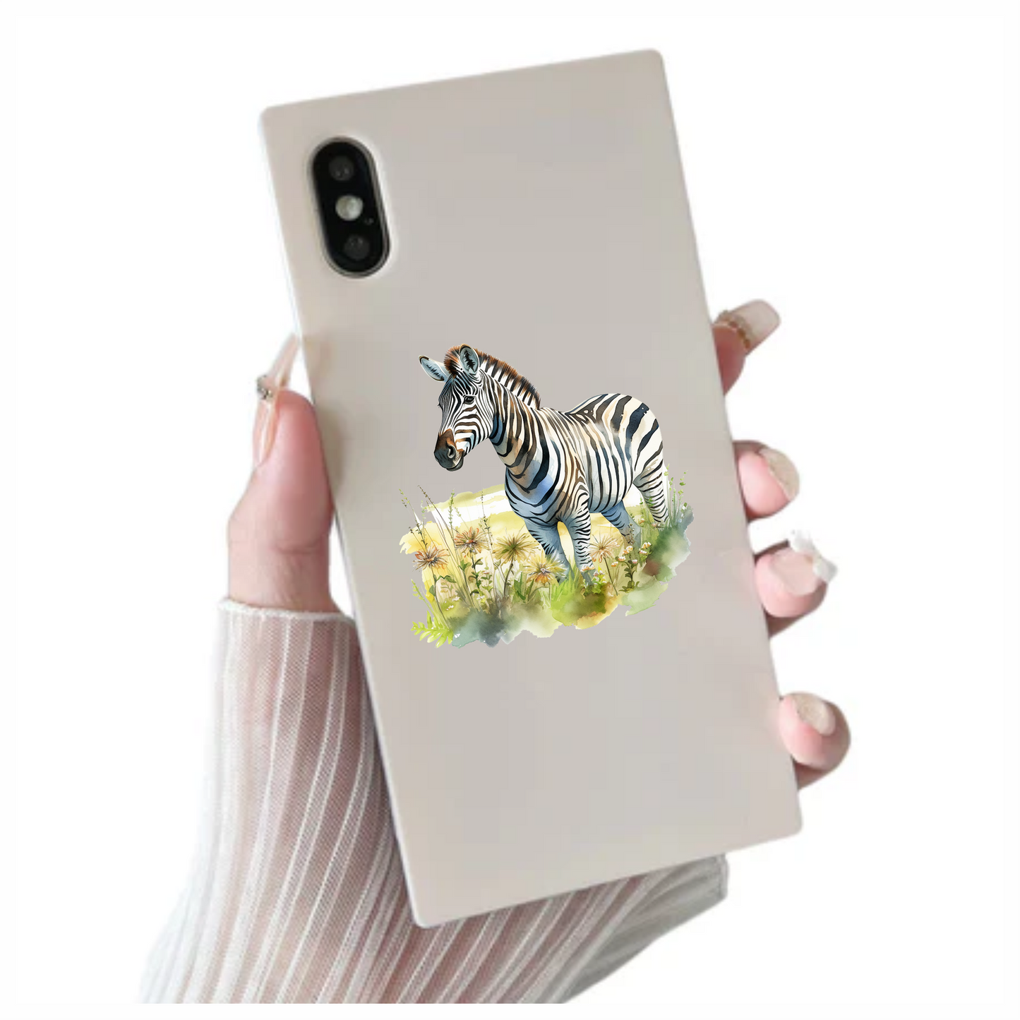 Zebra Breed Animal With Black Stripes Vinyl Decal Sticker