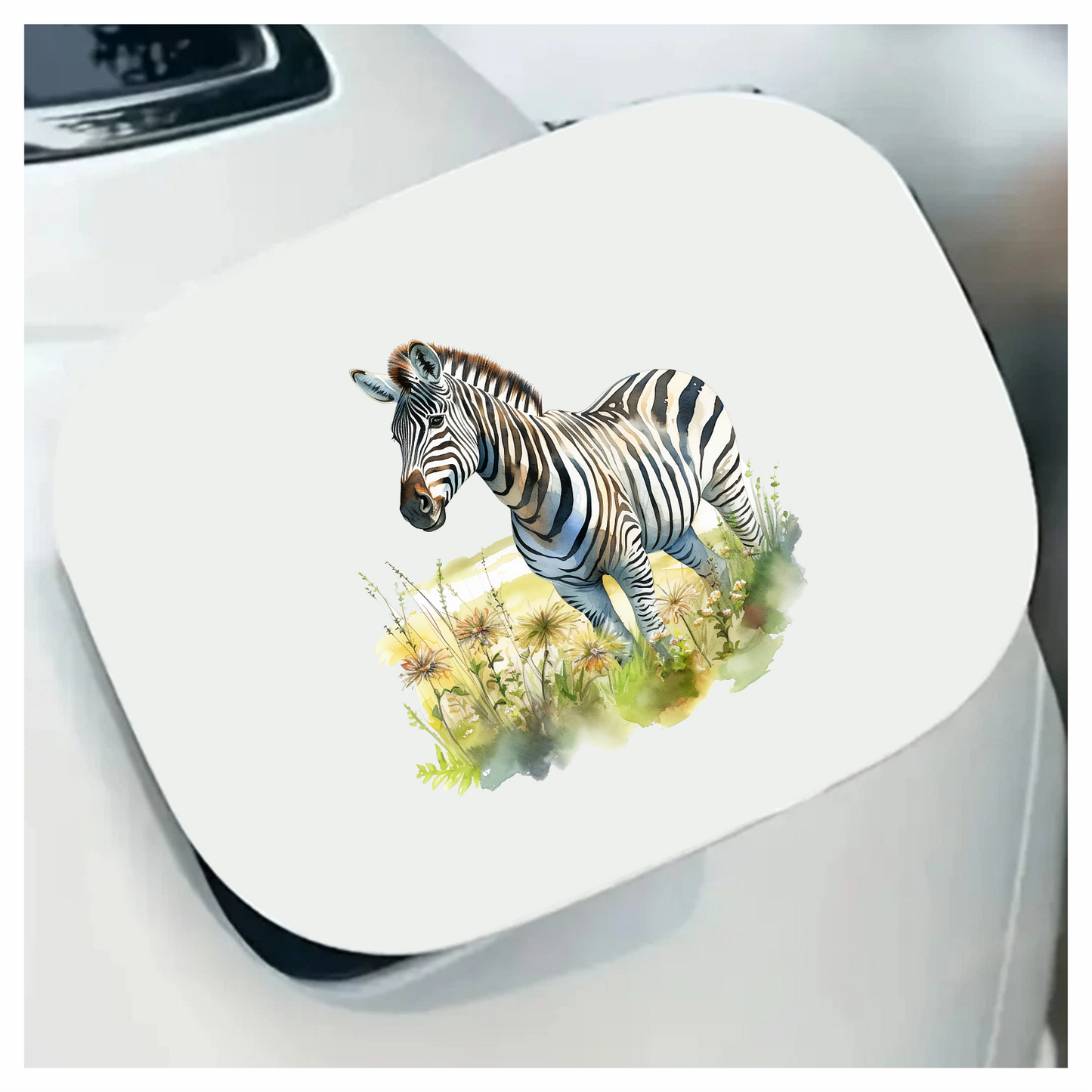 Zebra Breed Animal With Black Stripes Vinyl Decal Sticker