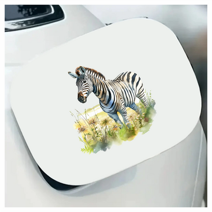Zebra Breed Animal With Black Stripes Vinyl Decal Sticker