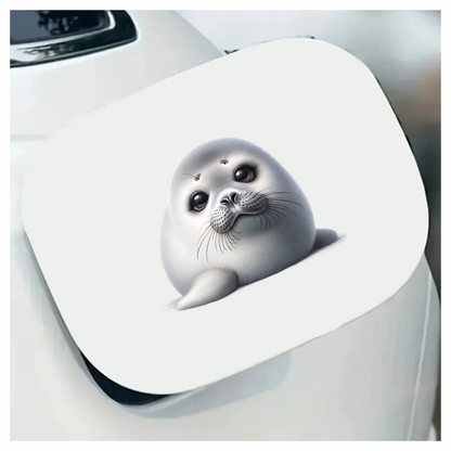 White Baby Harp Seal Cute Vinyl Sticker Decal