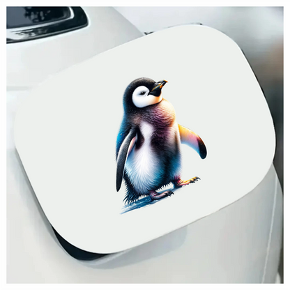 Black Baby Emperor Penguin Standing Vinyl Sticker Decal