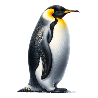 Illustration of a penguin on a white background vinyl sticker.