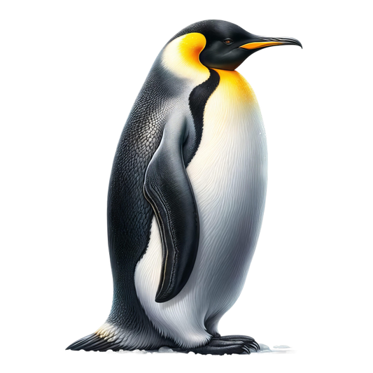Illustration of a penguin on a white background vinyl sticker.