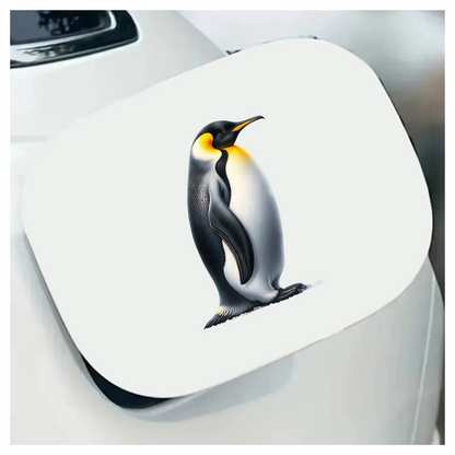 Black Emperor Penguin Standing Tall Vinyl Sticker Decal