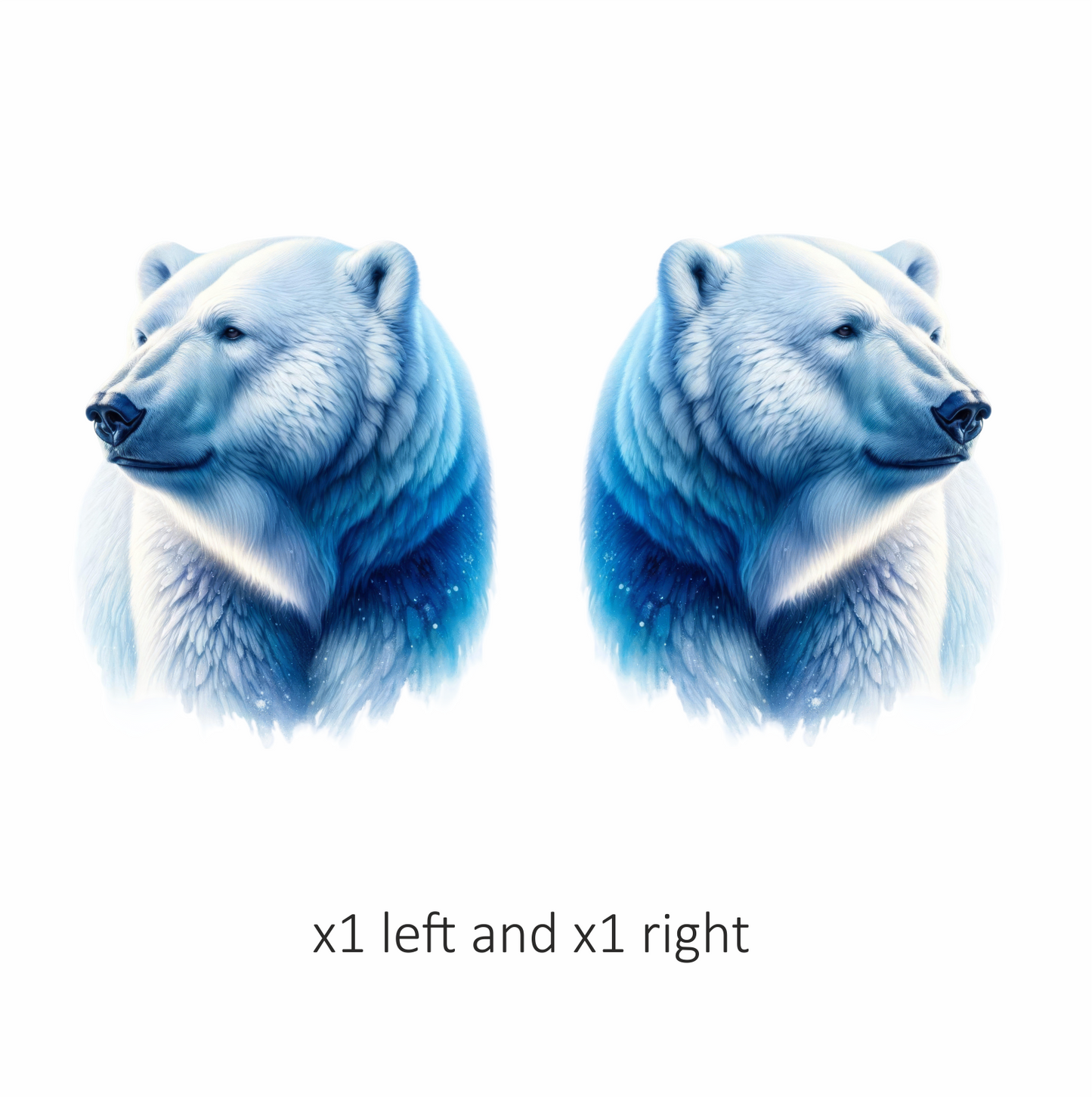 White Polar Bear Looking Proud Vinyl Sticker Decal