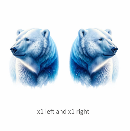 White Polar Bear Looking Proud Vinyl Sticker Decal