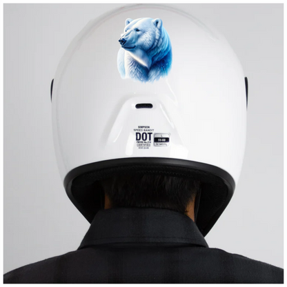 White Polar Bear Looking Proud Vinyl Sticker Decal