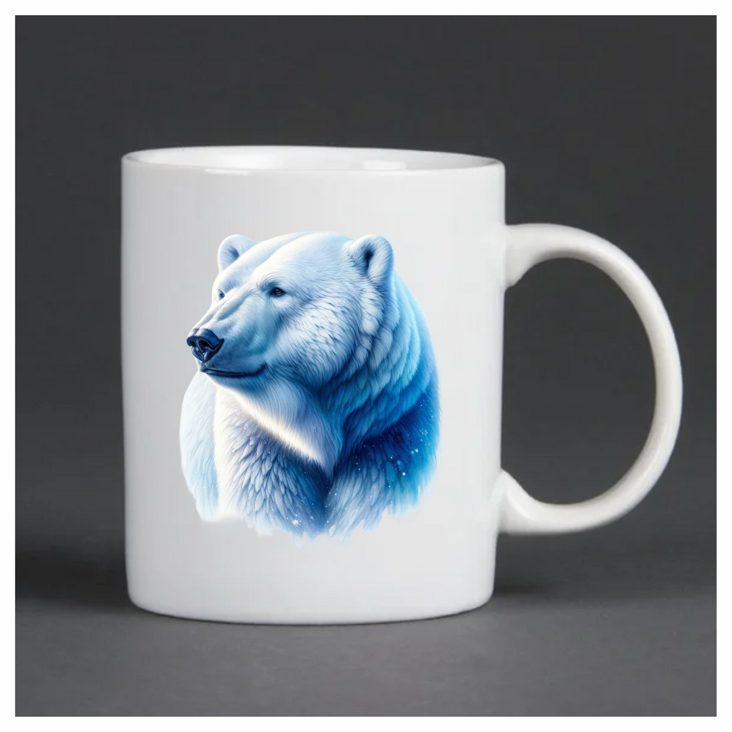 White Polar Bear Looking Proud Vinyl Sticker Decal
