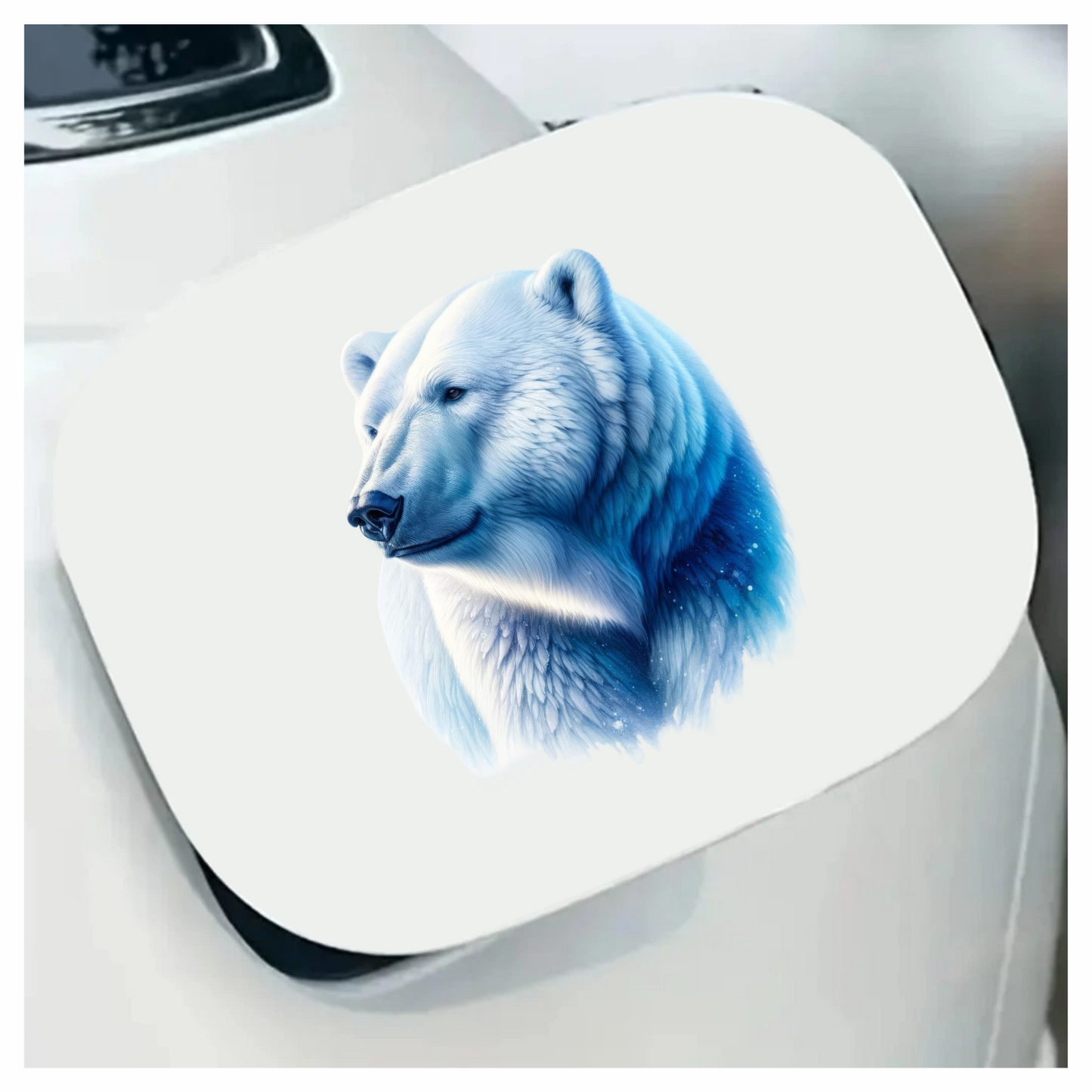 White Polar Bear Looking Proud Vinyl Sticker Decal