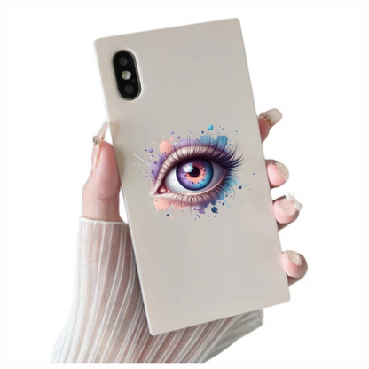 Colorful Human Eye With Paint Splash Vinyl Sticker Decal