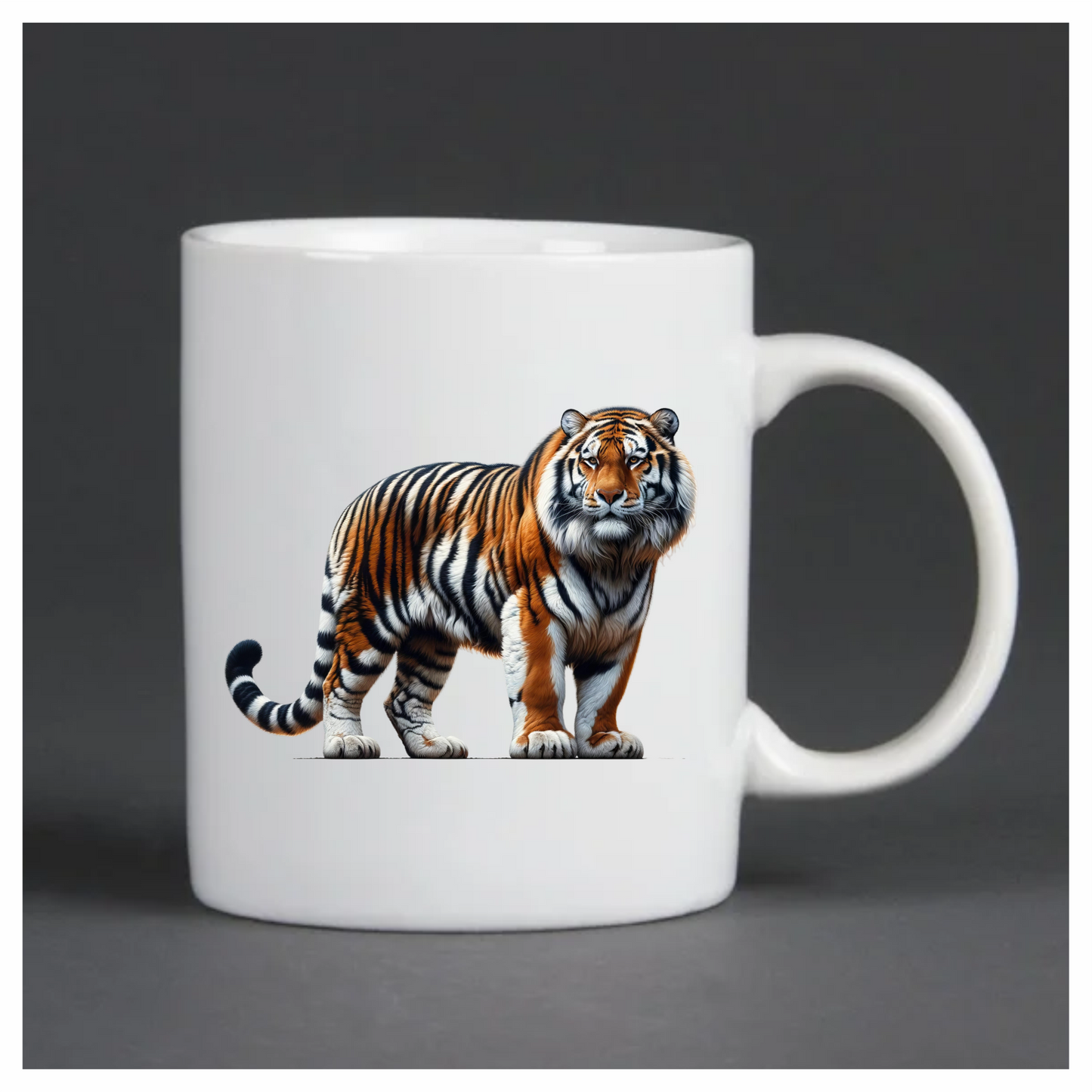 Orange Tiger With Black White Stripes Vinyl Sticker Decal