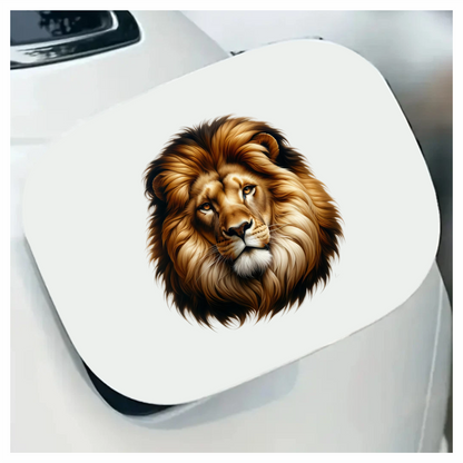 Brown Lion Face Portrait Realistic Vinyl Sticker Decal