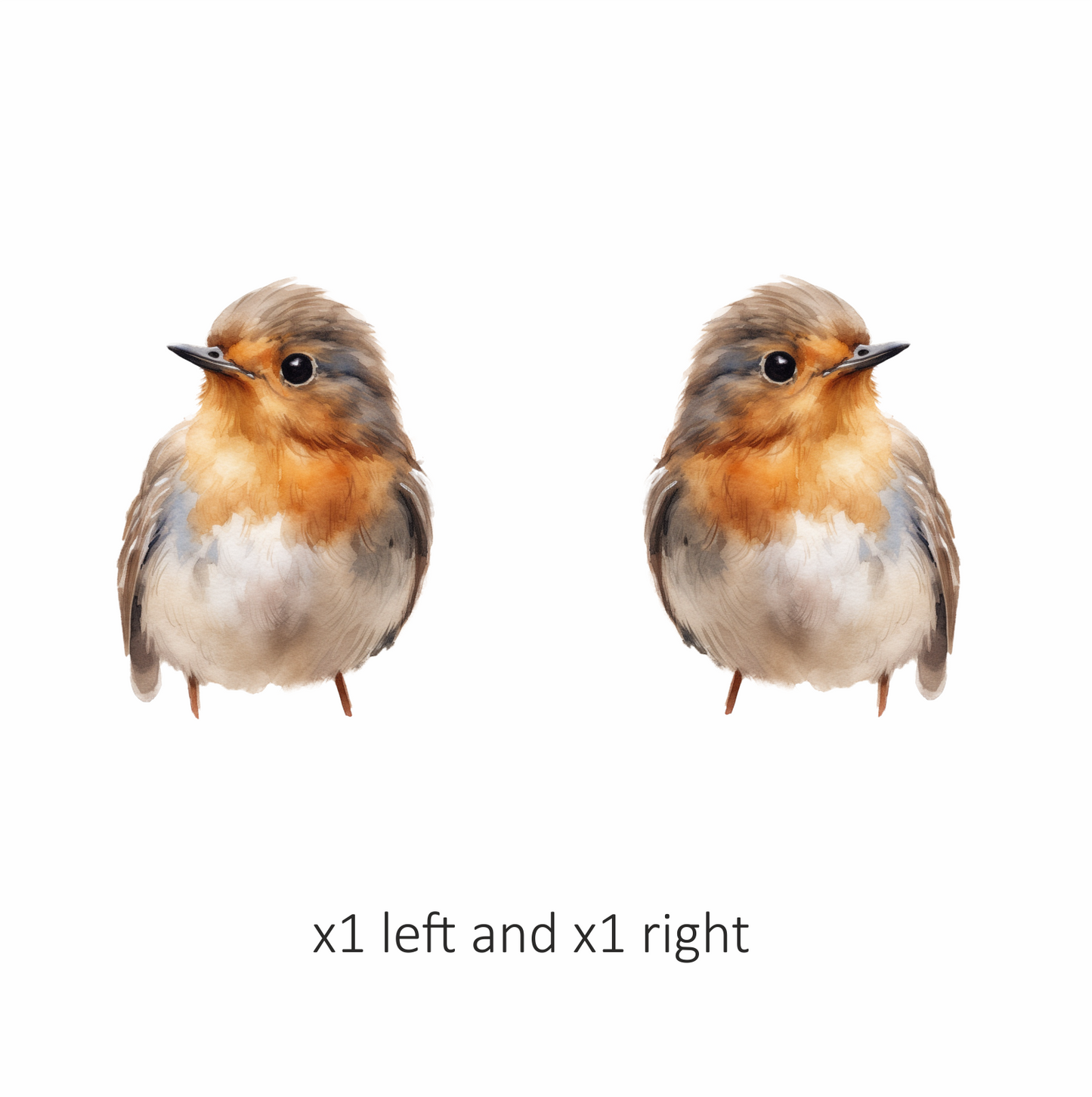 Brown Bird Robin Small Cute Vinyl Sticker Decal