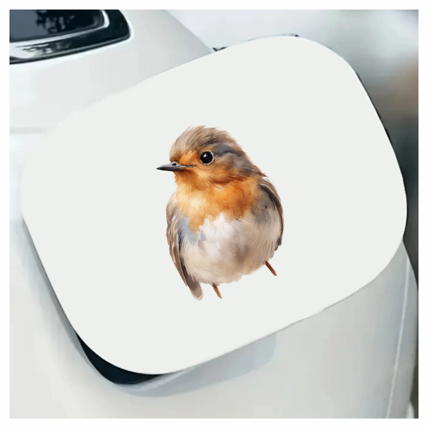 Brown Bird Robin Small Cute Vinyl Sticker Decal
