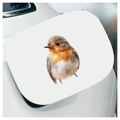 Brown Bird Robin Small Cute Vinyl Sticker Decal