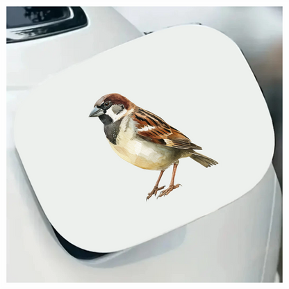 Brown Sparrow Bird With Black Mark Vinyl Sticker Decal