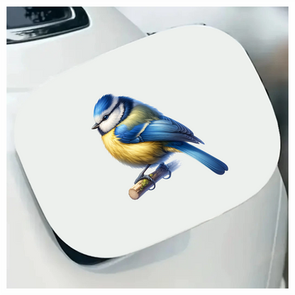 Blue Eurasian Blue Tit On Branch Vinyl Sticker Decal