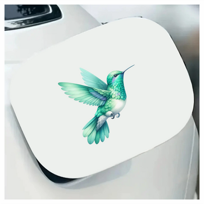 Green Hummingbird Bird Flying With Wings Vinyl Sticker Decal