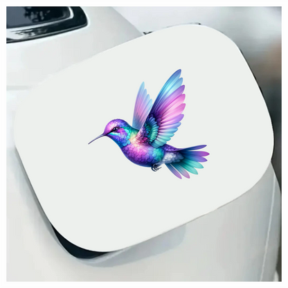 Purple Hummingbird Bird Flying With Wings Vinyl Sticker Decal