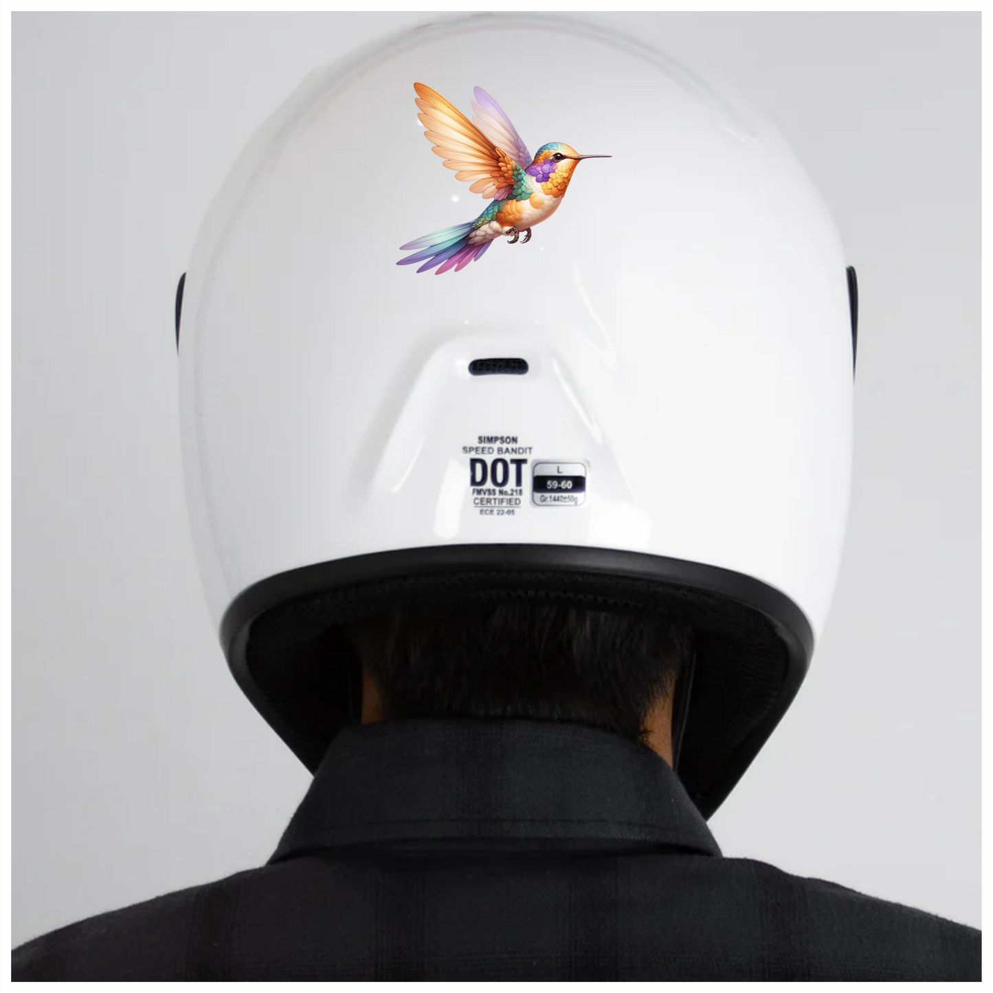 Multi Hummingbird Bird Flying With Wings Vinyl Sticker Decal