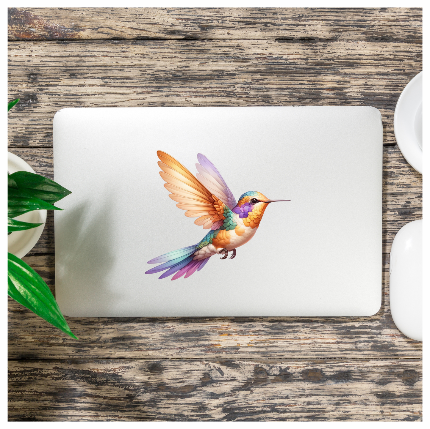 Multi Hummingbird Bird Flying With Wings Vinyl Sticker Decal