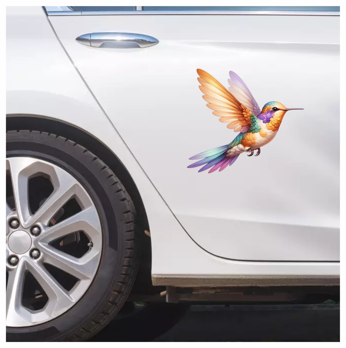 Multi Hummingbird Bird Flying With Wings Vinyl Sticker Decal
