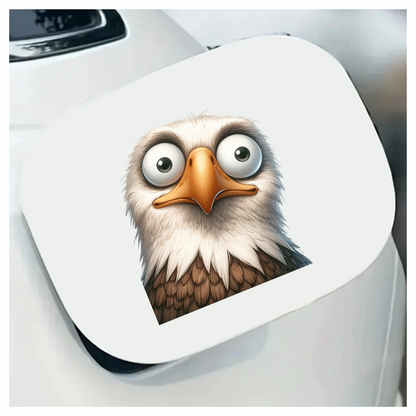 White Eagle Bird With Brown Feathers Vinyl Sticker Decal