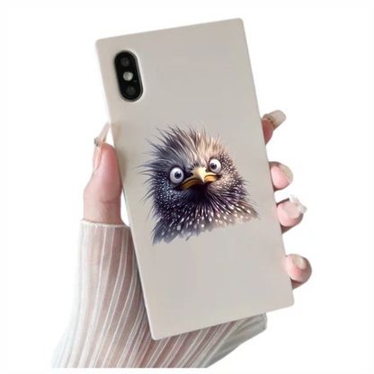 Black Starling Bird With White Spots Vinyl Sticker Decal