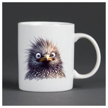 Black Starling Bird With White Spots Vinyl Sticker Decal